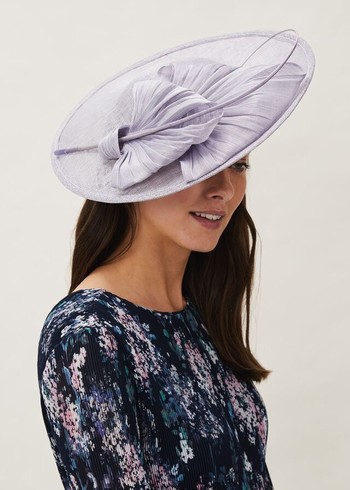 Phase Eight Dawn Silk Bow Fascinator Hats Lavender USA | 8456237-NE